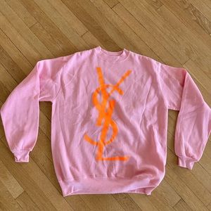 Vintage YSL logo sweater